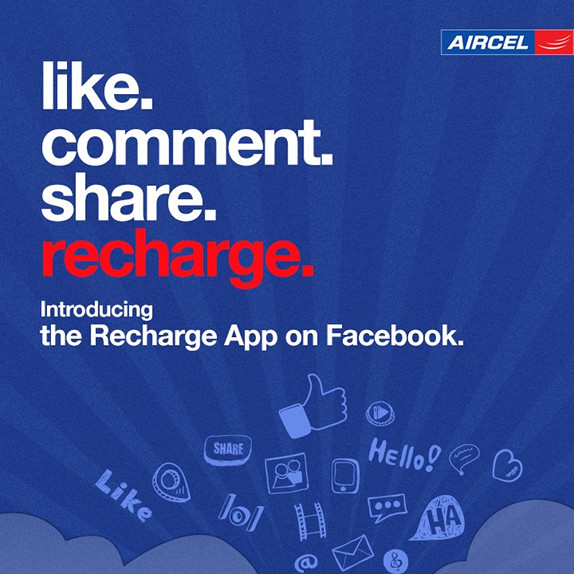 Aircel Facebook Recharge