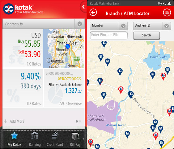 Kotak Mobile Banking for Android and iPhone