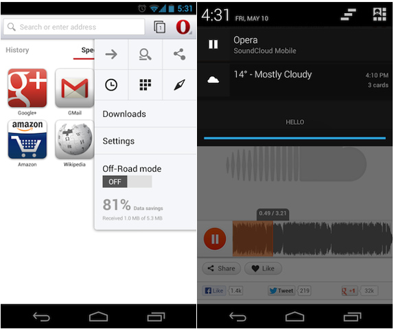 Opera 14 for Android