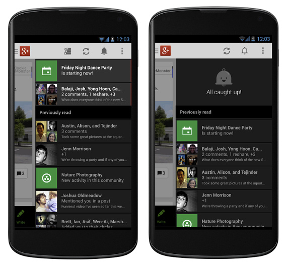 Google Plus for Android 4.01