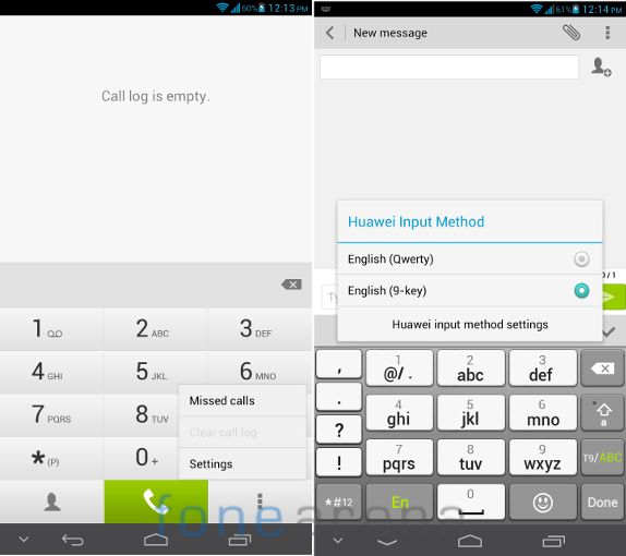 Huawei Ascend Mate Calls and Messaging