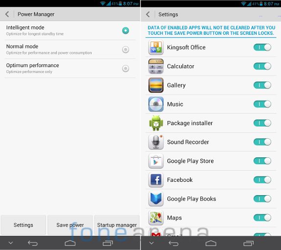 Huawei Ascend Mate Power Manager