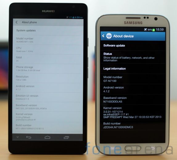 Huawei Ascend Mate vs Samsung Galaxy Note II-2