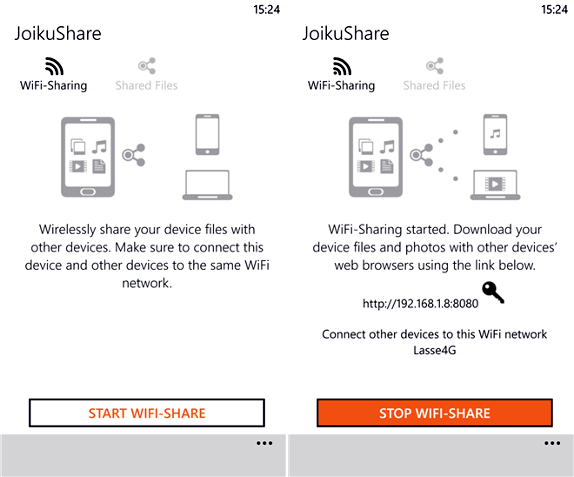 JoikuShare for Windows Phone 8