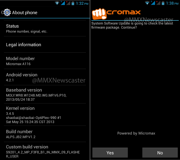 Micromax A116 Android 4.2