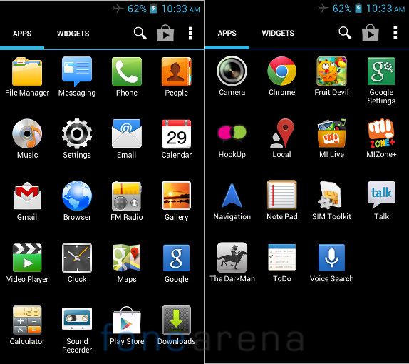 Micromax A88 Canvas Music Apps