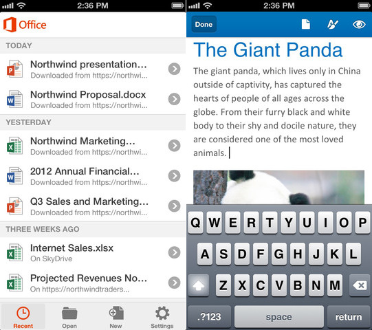 Microsoft Office 365 for iPhone