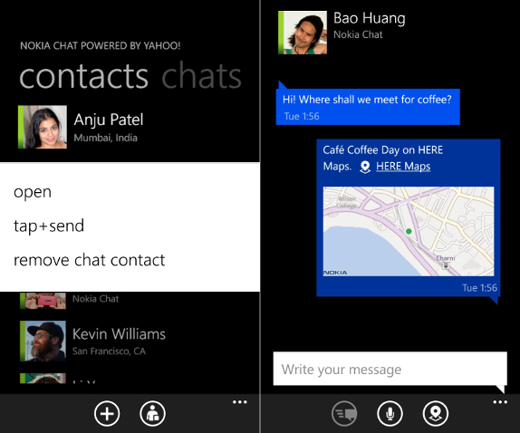 Nokia Chat 1.1 Beta for Lumia