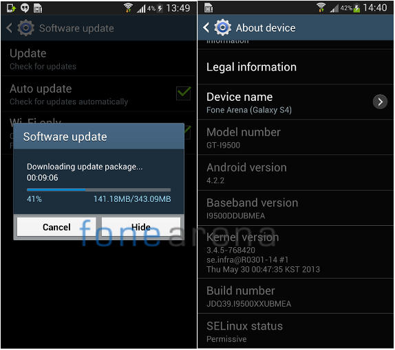 Samsung Galaxy X10 New Software Update