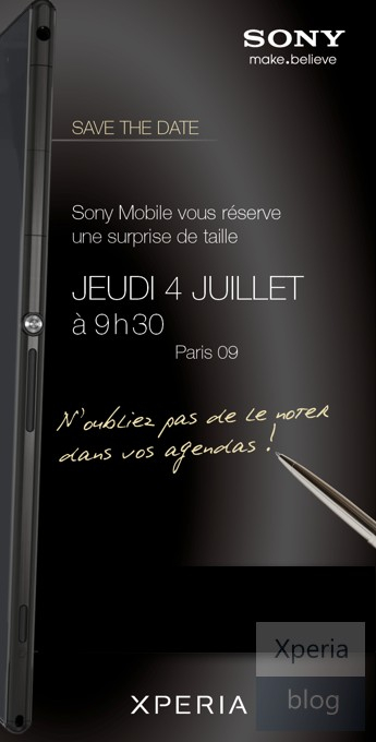 Sony Xperia Paris Invite