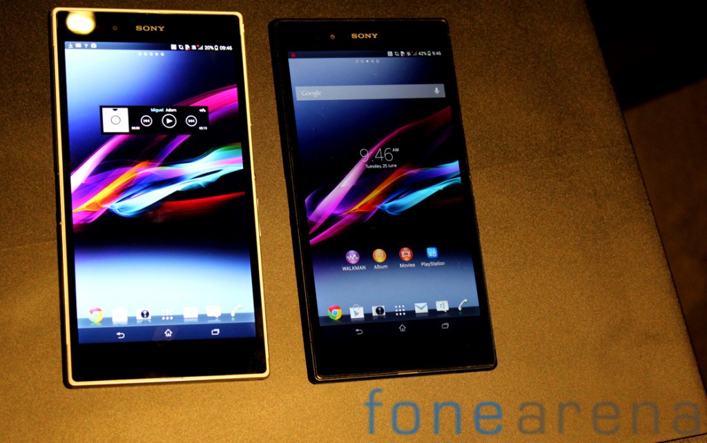 xperia z ultra beyaz vs siyah