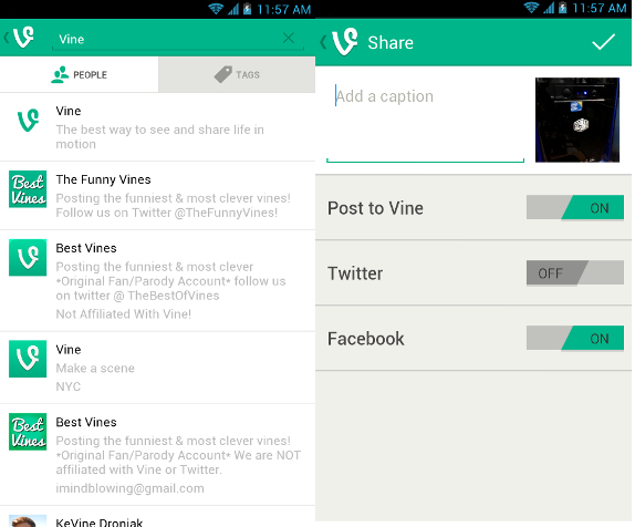 Vine for Android 1.1