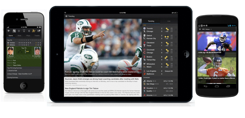 Yahoo Sports 4.0 for iPhone, iPad and Android