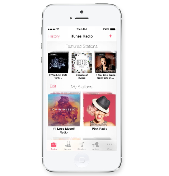 iOS 7 iTunes Radio