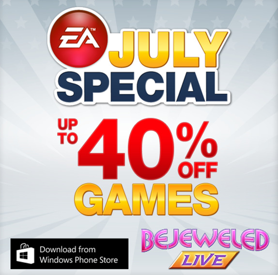 EA Windows Phone Games Sale July 2013