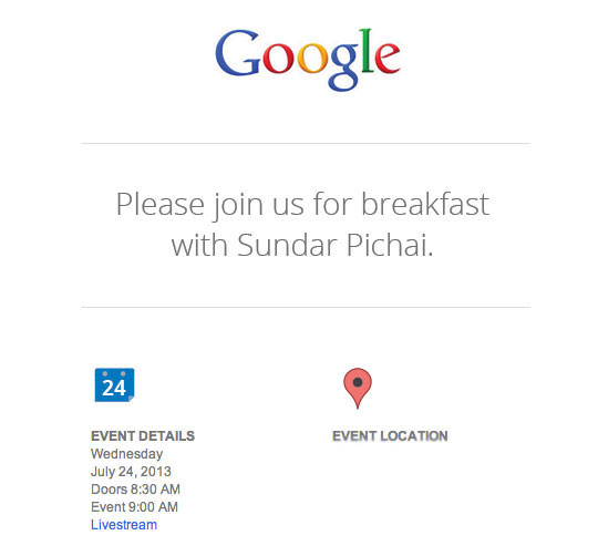 Google July 24th event