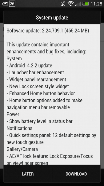HTC One Android 4.2.2 Taiwan