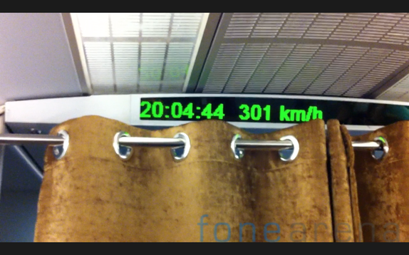 In matter of a few minutes, 301 KMPH is the max speed Maglev touched, in our journey. 