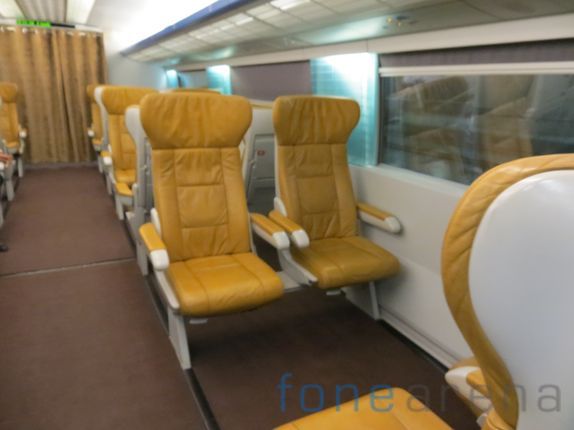 VIP cabin is fitted, right in front of the Maglev train