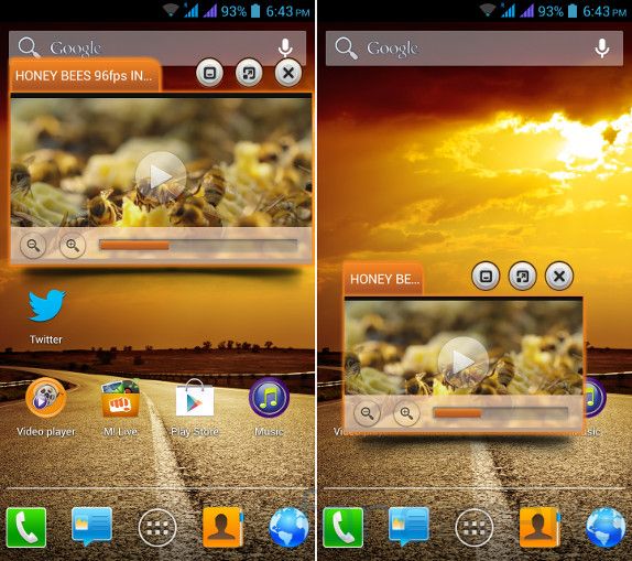 Micromax Canvas 4 Video Pinning