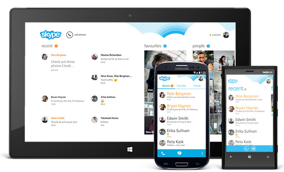 Skype for Android v4.0 UI