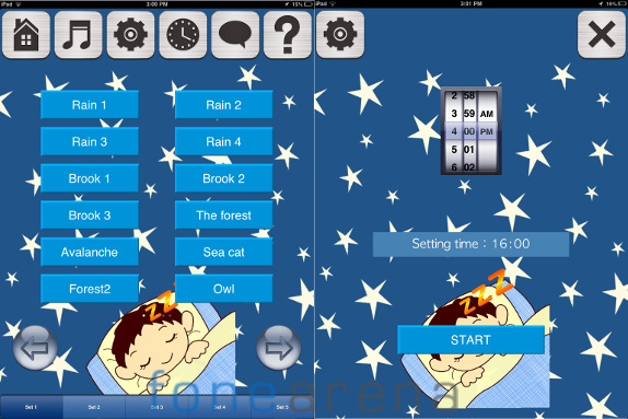 Sleep Application for iPad