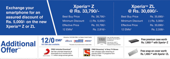 Xperia Xchange offer details