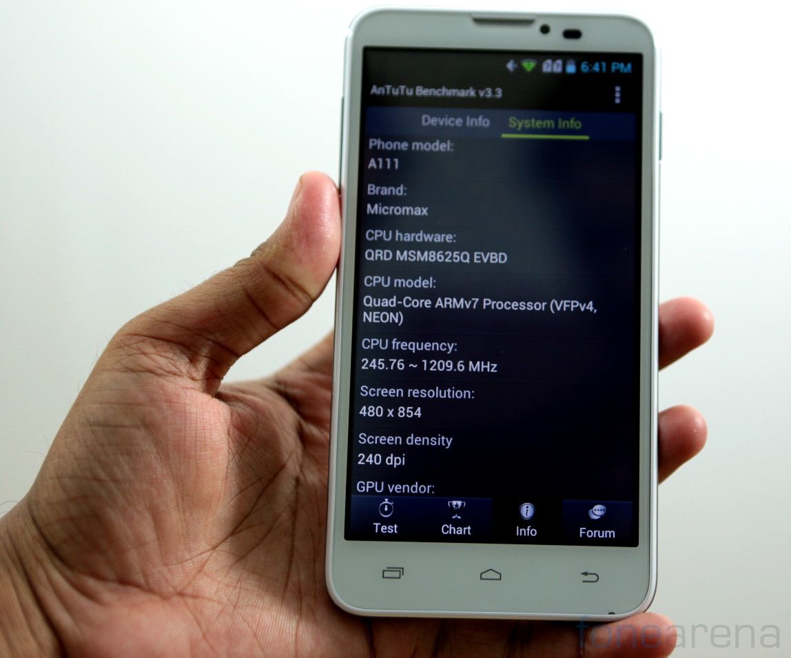 Micromax A111 Canvas Doodle Benchmarks