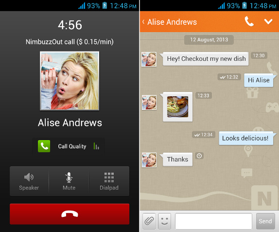 Nimbuzz messenger for Android v2.6