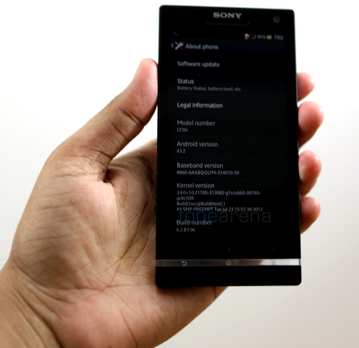 Sony Xperia S Software update