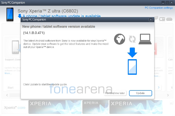 Sony Xperia Z Ultra 14.1.B.0.471 Update