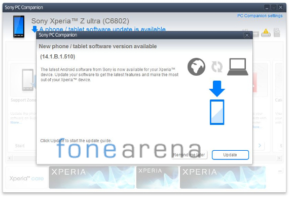 Sony Xperia Z Ultra 14.1.B.1.510 Update