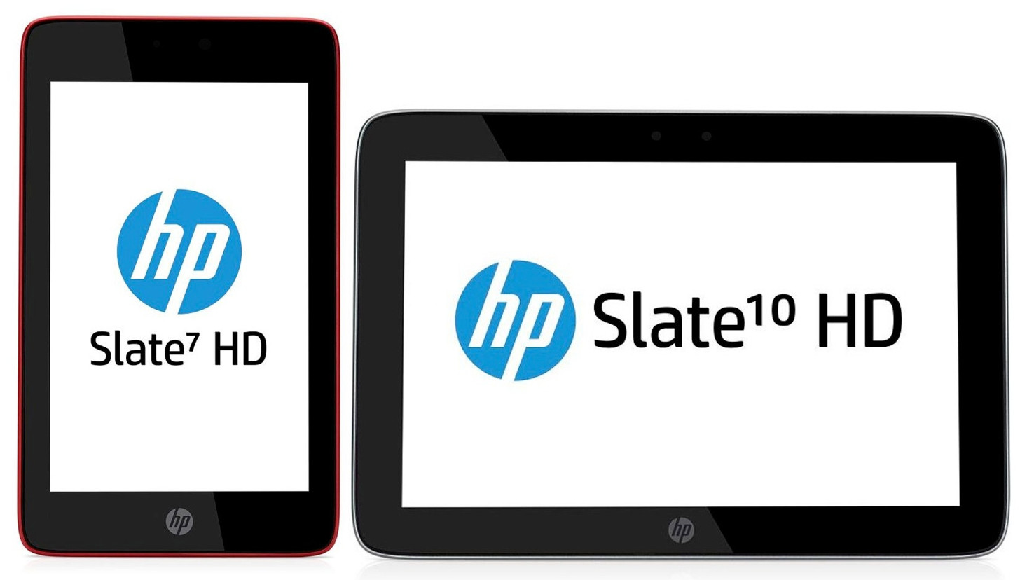 HP Slate 7 HD and Slate 10 HD