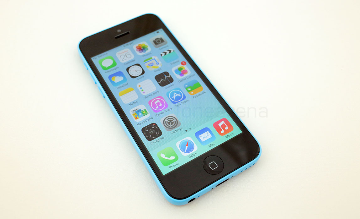 iphone 5c white front blue back