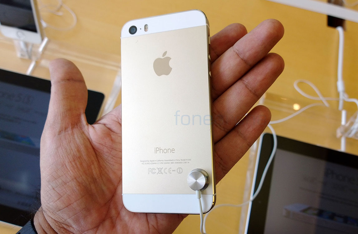 iphone 5s gold front and back and sides