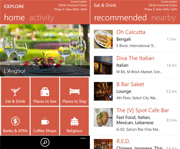 MapmyIndia Explore for Windows Phone 8