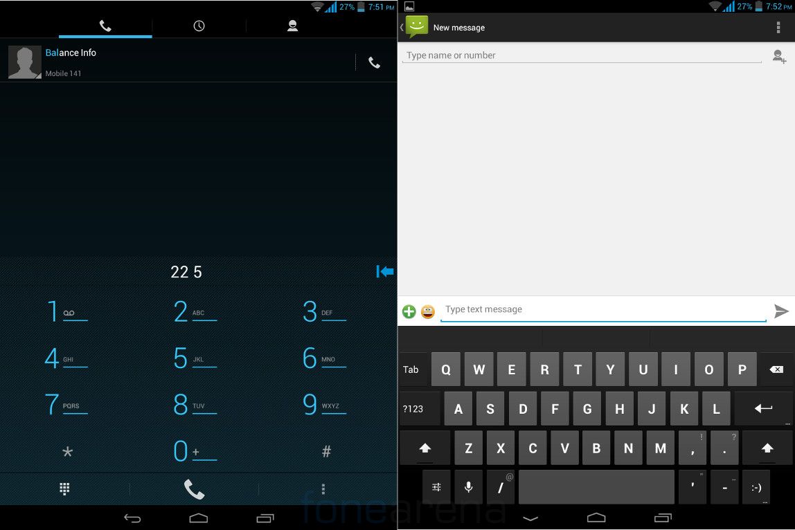 Micromax Canvas Tab Dialer and Messaging