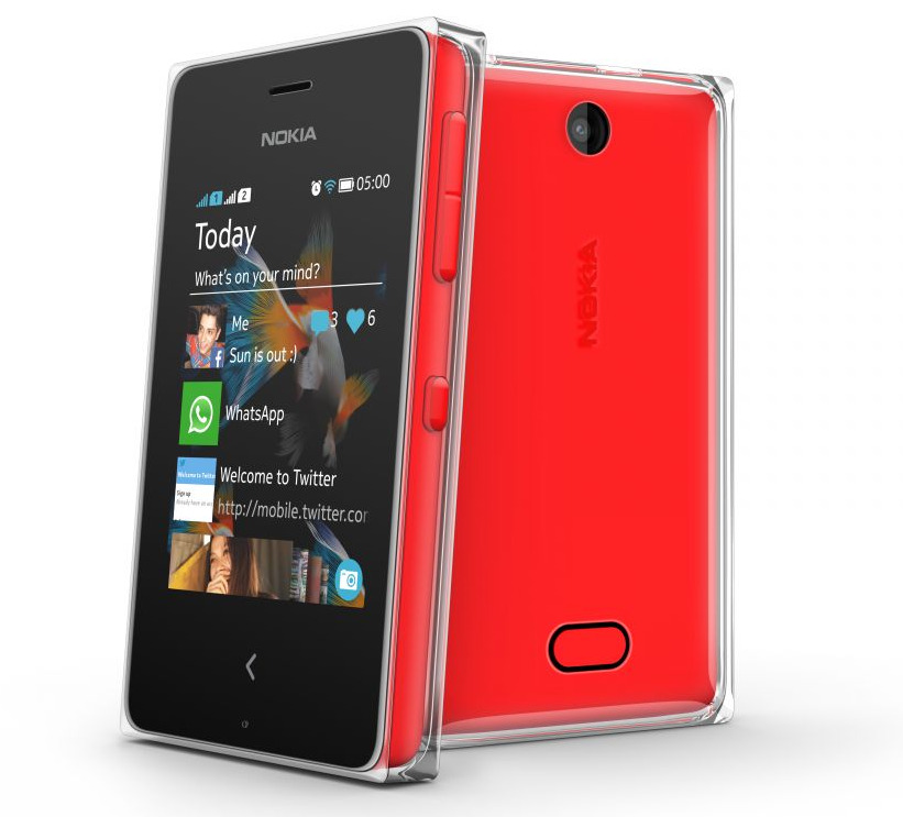 Nokia Asha 500 full touch phone with new transparent design announced