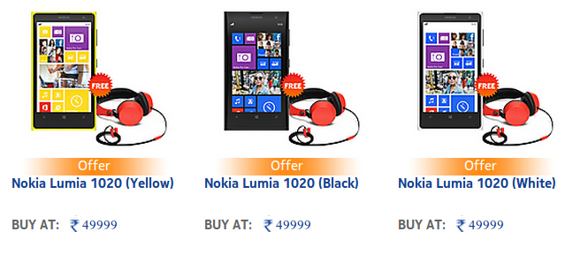 Nokia India Shop Lumia 1020