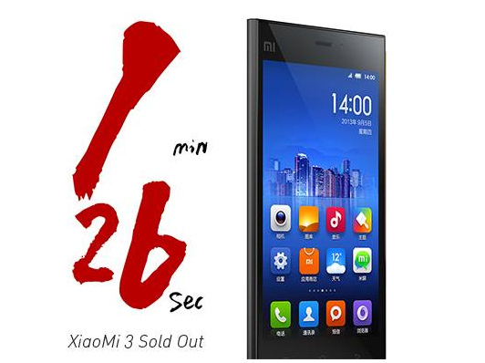 XiaoMi 3 100 thousand