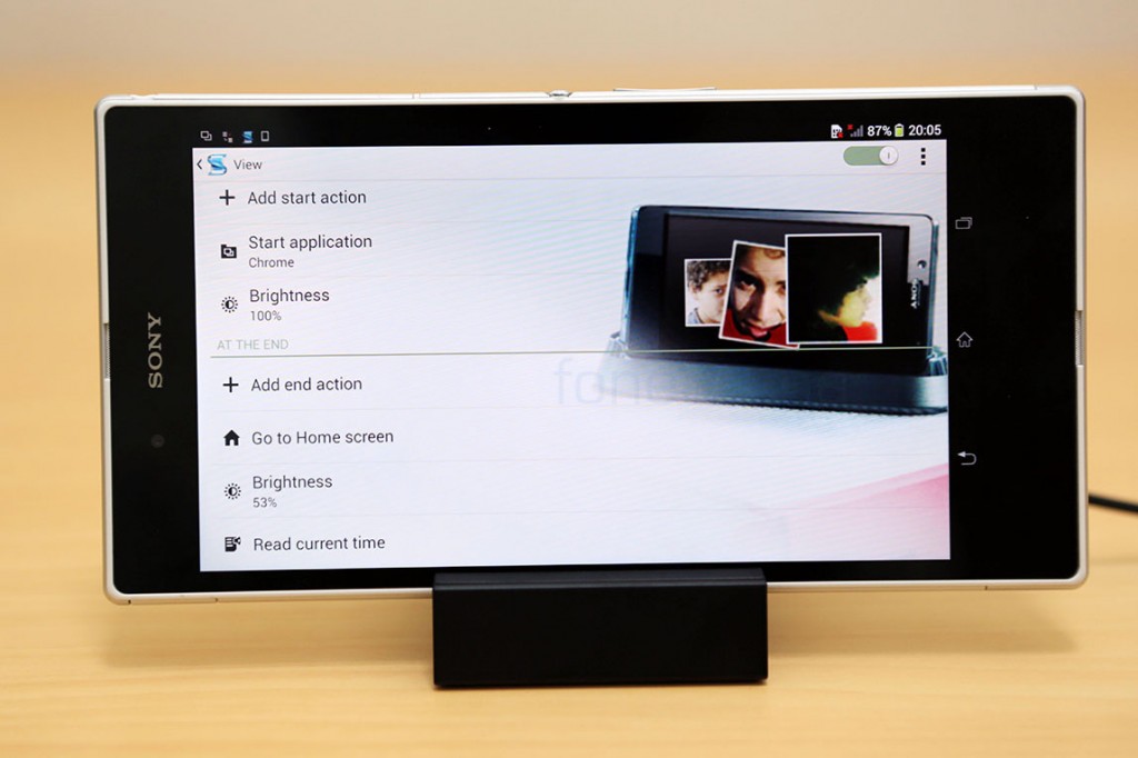 xperia dock clock
