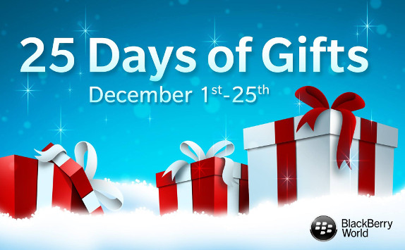 25 Days of Gifts for BlackBerry BlackBerrry 10
