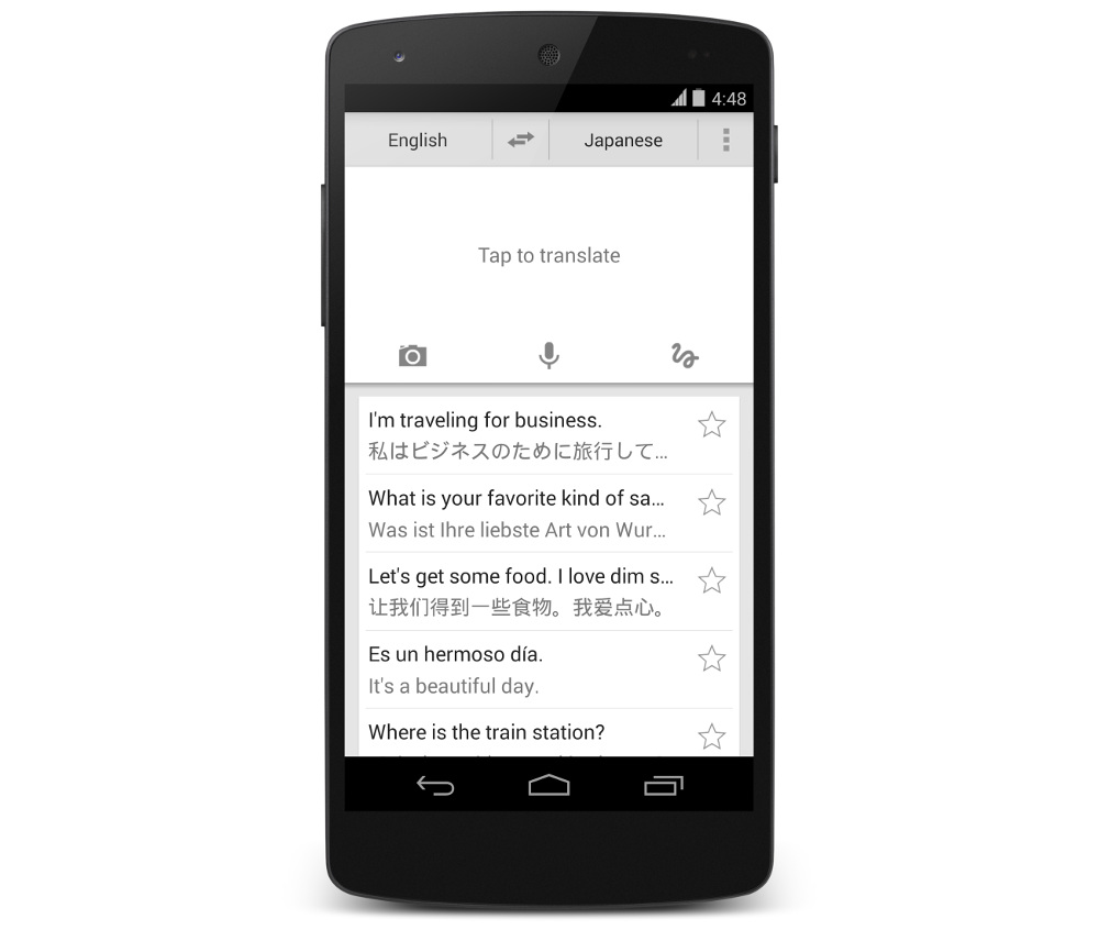 google image translate app
