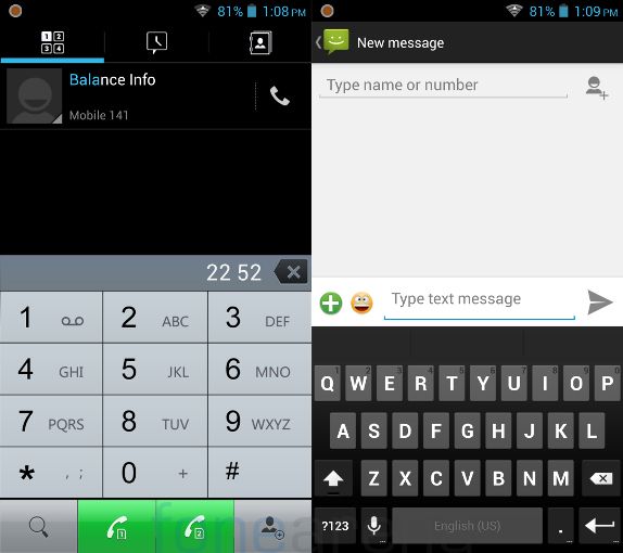 Micromax Canvas Turbo Dialer and Messaging