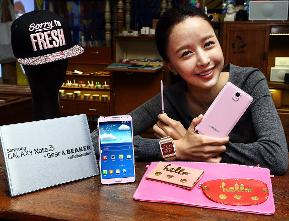 Samsung Galaxy Note 3 Blush Pink launch Korea