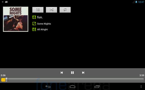 Xolo Play Tab 7.0 Musicplayer