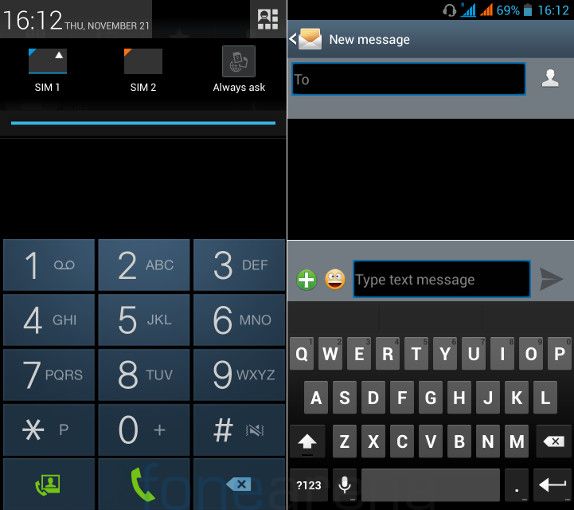 Xolo Q900 Dialer and Messaging