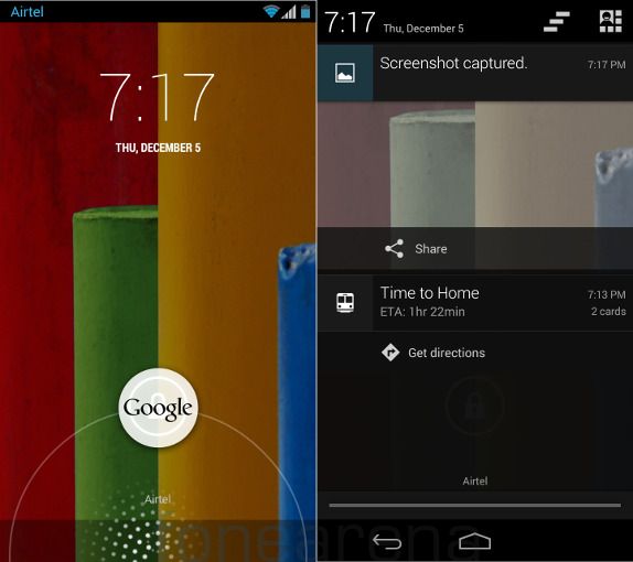 Motorola Moto G Lockscreen and Notifications