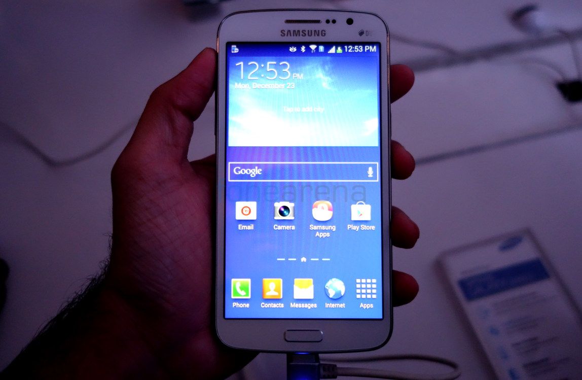 galaxy grand blue hands on