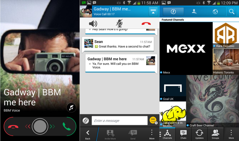 BBM Beta 2 for Android BBM Voice and Channels